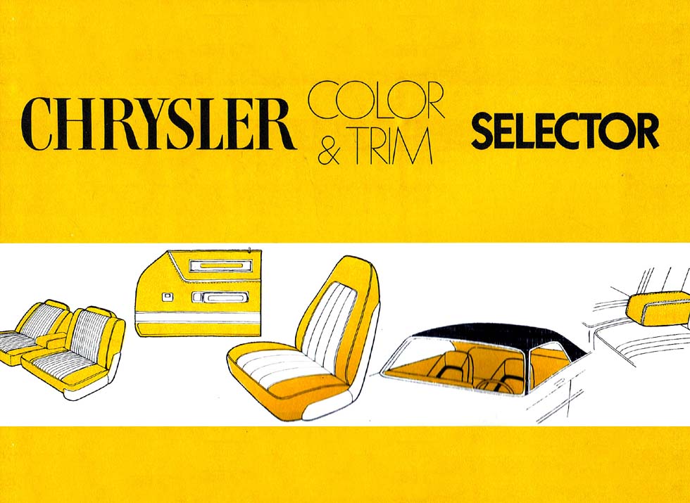 1972 Chrysler Color Trim Folder Page 41